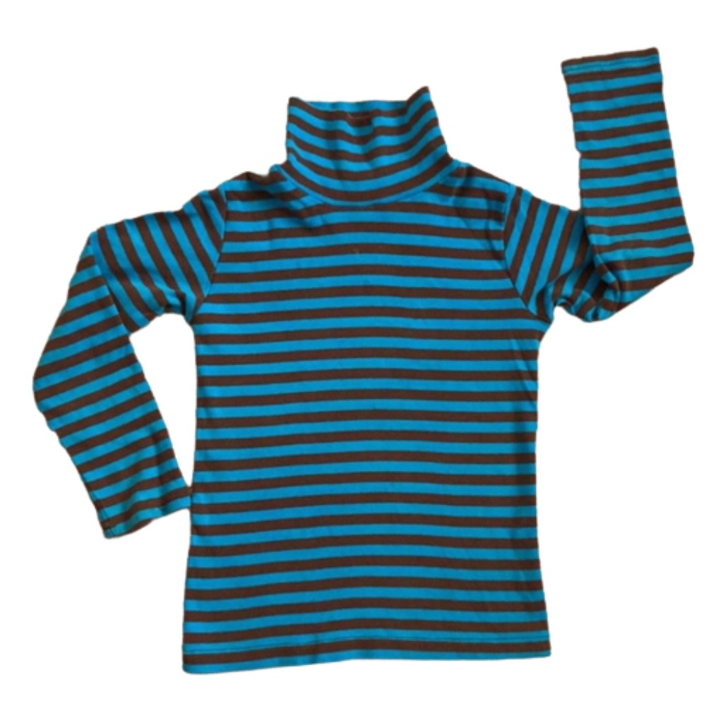 LINDEX 5T turtle neck long sleeve striped